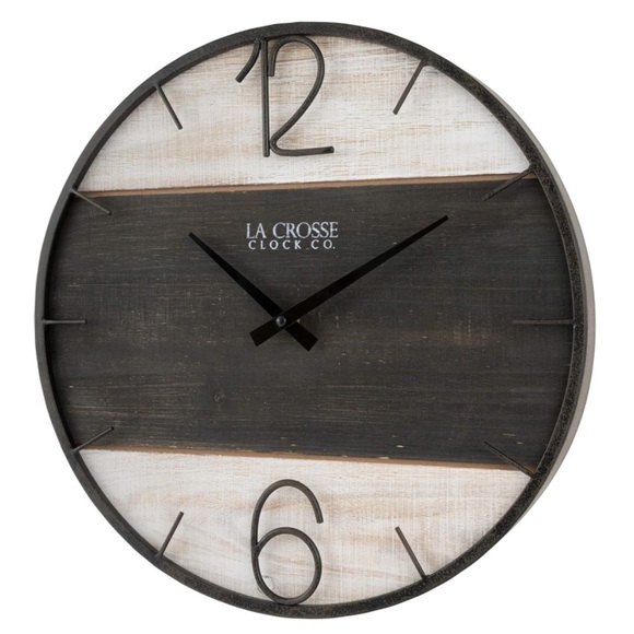 La Crosse Clock 16-Inch Ironwood Wall Clock - Picture 4 of 6